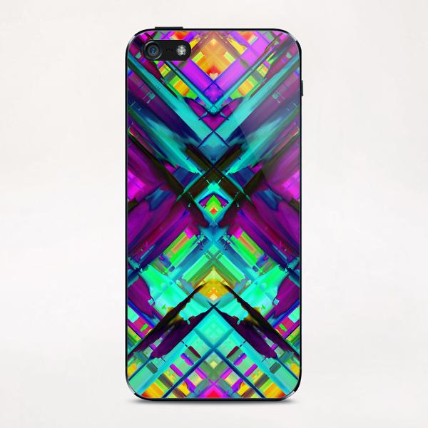 Colorful digital art splashing G472 iPhone & iPod Skin by MedusArt