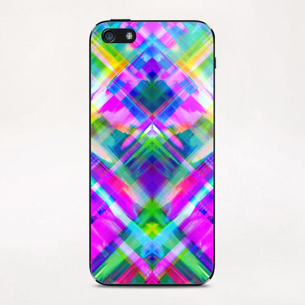 Colorful digital art splashing G469 iPhone & iPod Skin by MedusArt