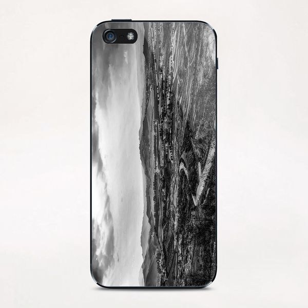 view from Simi Valley, USA in black and white iPhone & iPod Skin by Timmy333