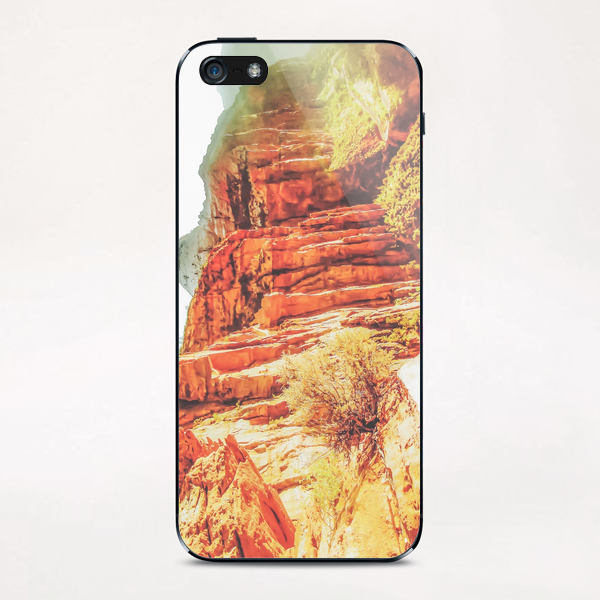 mountain view at Zion national park, USA with summer sunlight iPhone & iPod Skin by Timmy333