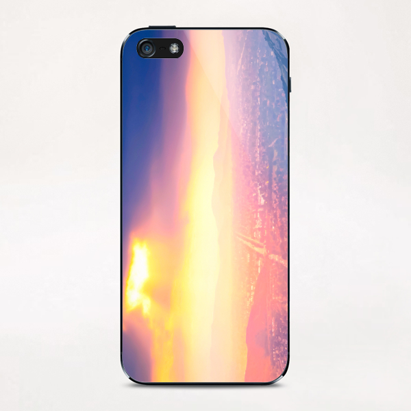 light of the sunset sky over the city in summer iPhone & iPod Skin by Timmy333