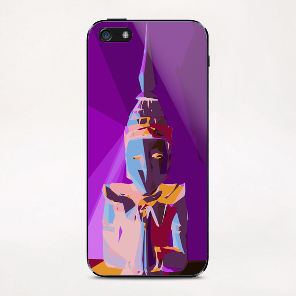 purple blue red and yellow buddhist style abstract background iPhone & iPod Skin by Timmy333