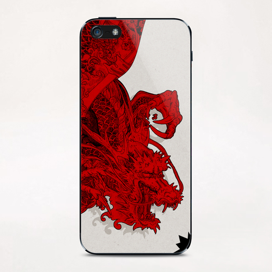RED DRAGON iPhone & iPod Skin by sagi.art