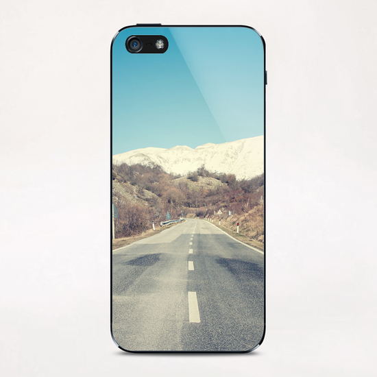 Road with Mountain iPhone & iPod Skin by Salvatore Russolillo