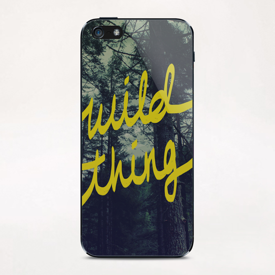 Wild Thing iPhone & iPod Skin by Leah Flores