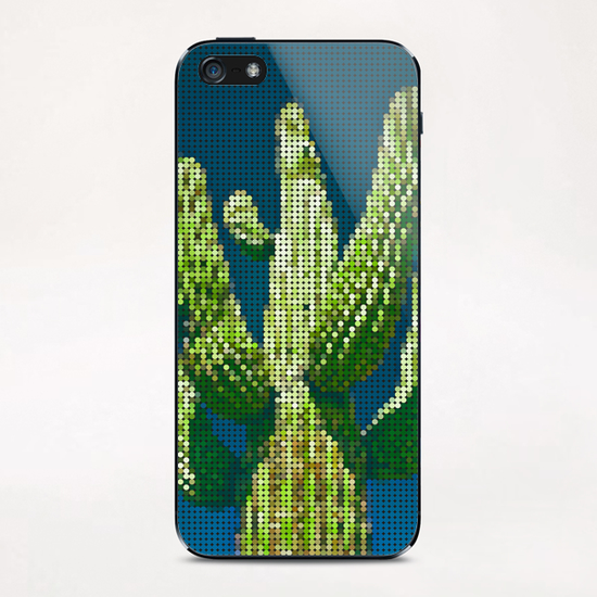 Cactus circle iPhone & iPod Skin by Vic Storia