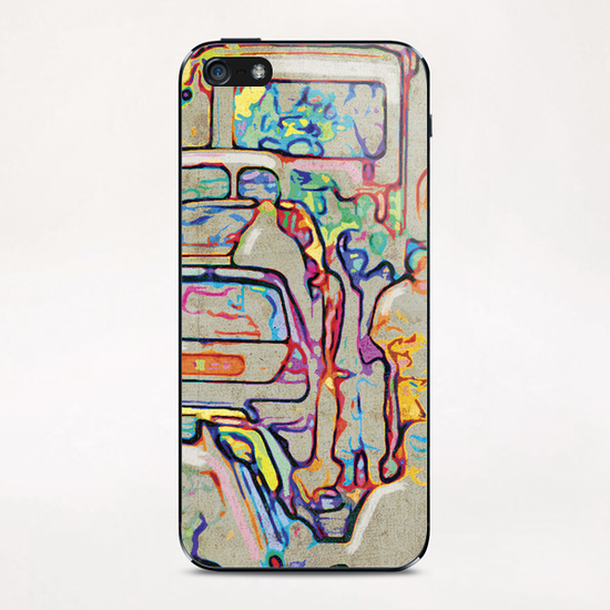 Circulation iPhone & iPod Skin by Vic Storia