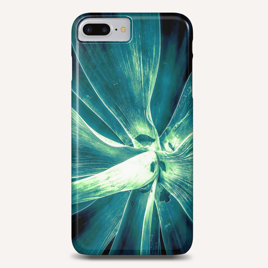 green succulent leaves texture abstract Phone Case by Timmy333