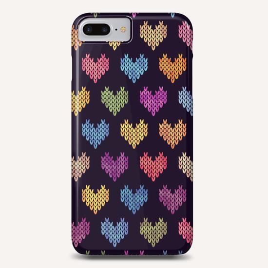 Colorful Knitted Hearts X 0.1 Phone Case by Amir Faysal