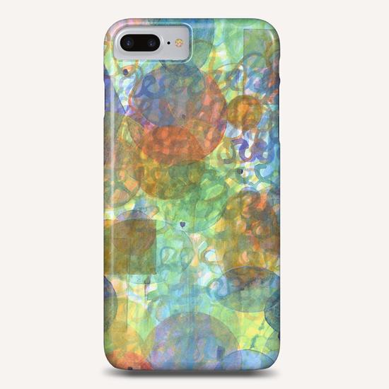 Bubbling Geometric Forms over Curved Lines Phone Case by Heidi Capitaine