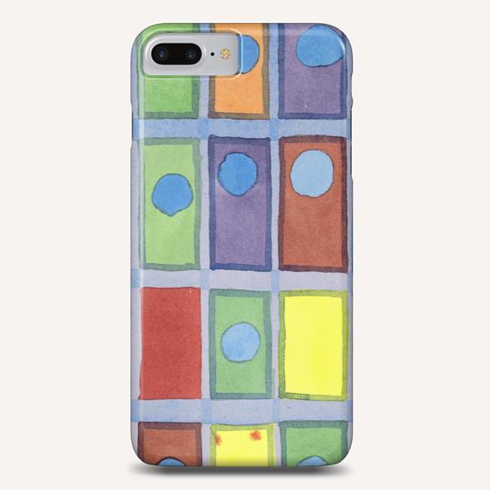 Blue Circles Passing Through Phone Case by Heidi Capitaine