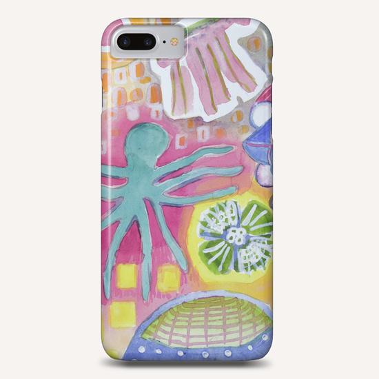 Blue Octopus and white Knight  Phone Case by Heidi Capitaine