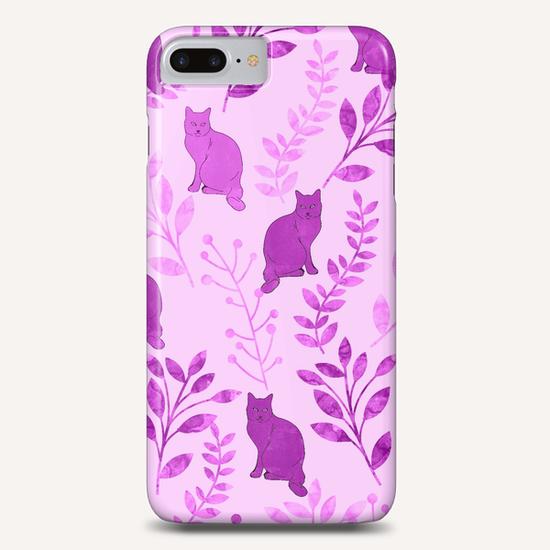 Floral and Cat X 0.2 Phone Case by Amir Faysal