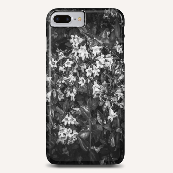 blooming flowers background in black and white Phone Case by Timmy333