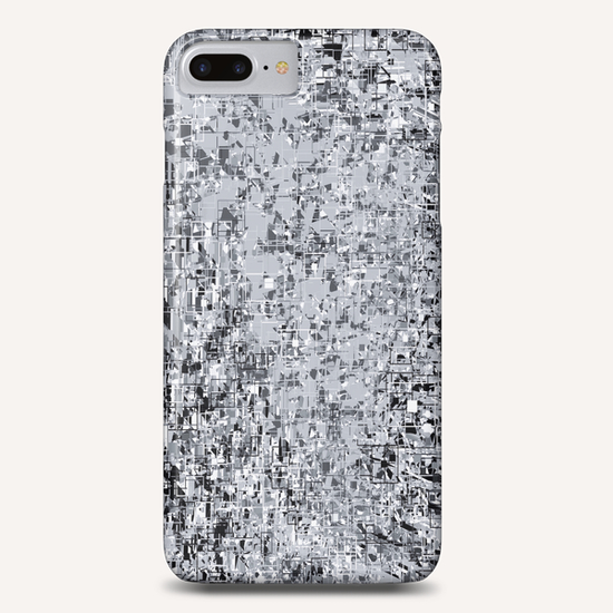 geometric pattern abstract in black and white Phone Case by Timmy333