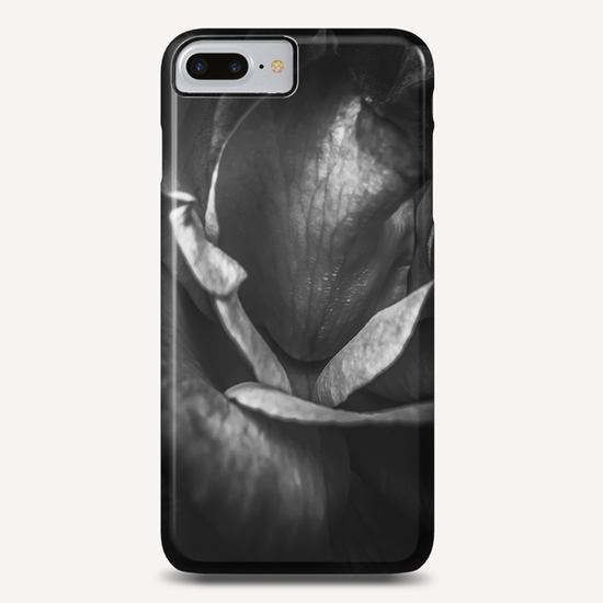 closeup rose background in black and white Phone Case by Timmy333