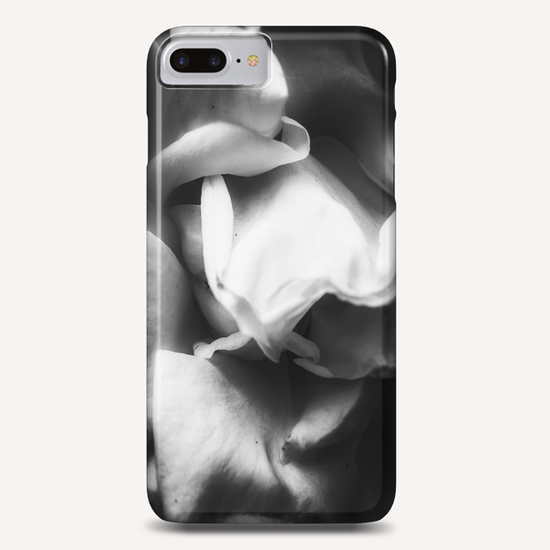 rose texture abstract background in black and white Phone Case by Timmy333