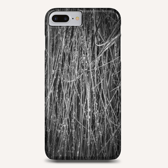 silky grass texture in black and white Phone Case by Timmy333