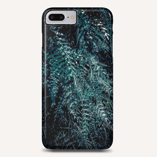 green leaves texture abstract background Phone Case by Timmy333