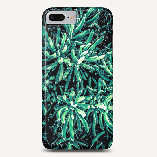 green succulent plant texture background Phone Case by Timmy333