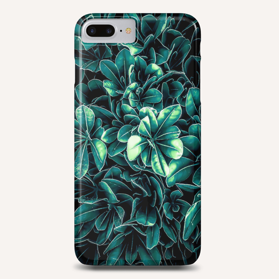 closeup green leaves texture background Phone Case by Timmy333