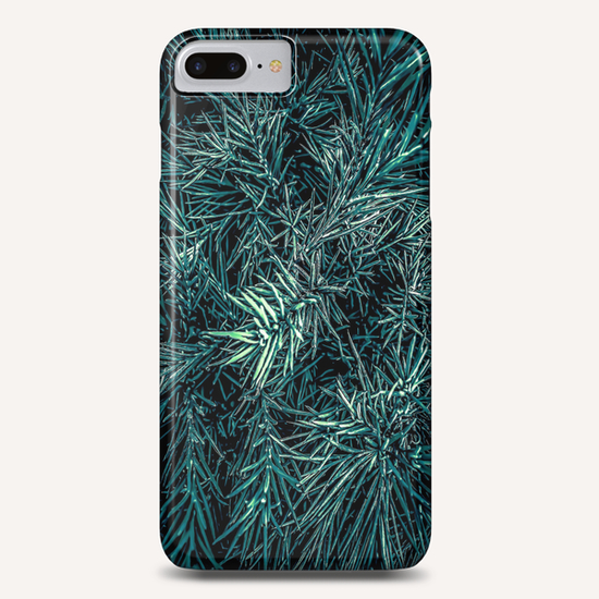 green spiky plant texture abstract background Phone Case by Timmy333