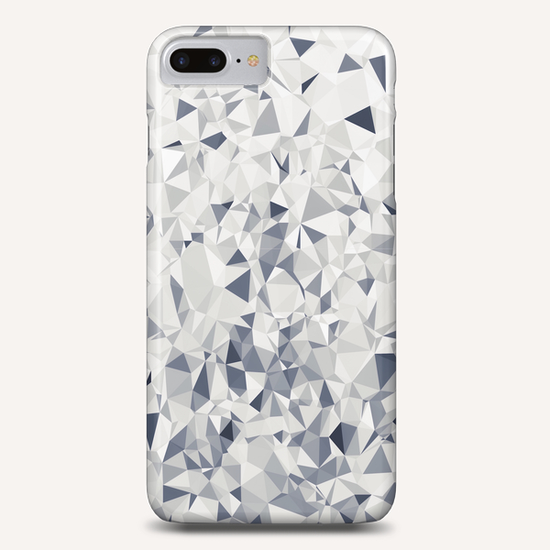 geometric triangle pattern abstract in black and white Phone Case by Timmy333