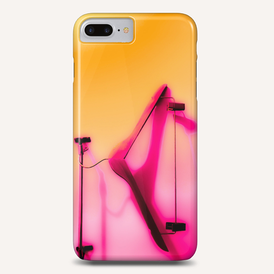 wood hanger with pink and orange wall background Phone Case by Timmy333