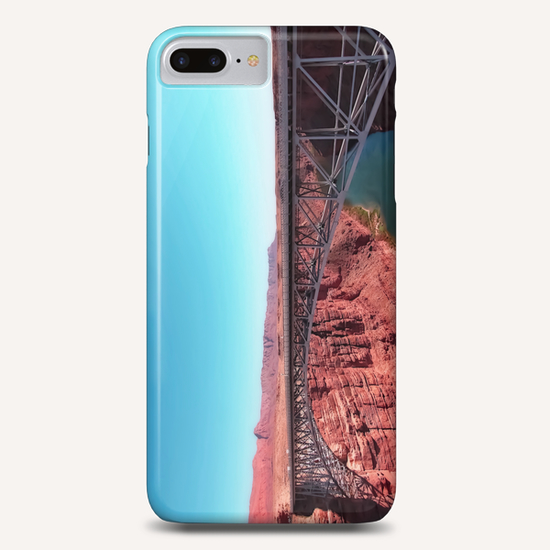 bridge over the river in the desert with blue sky in USA Phone Case by Timmy333
