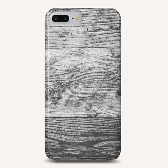 vintage wood texture background in black and white Phone Case by Timmy333