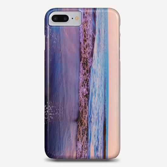 beach sunset with beautiful blue cloudy sky and blue wave in summer Phone Case by Timmy333