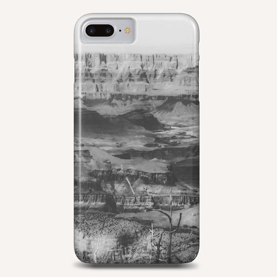 rocky mountain at Grand Canyon national park, USA in black and white Phone Case by Timmy333