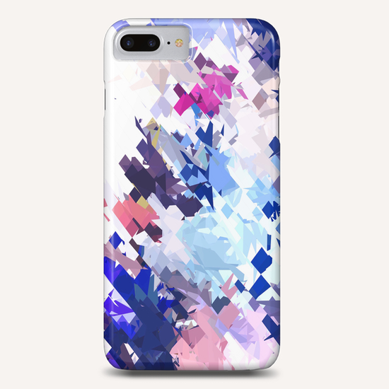 splash geometric pattern abstract background in blue pink purple Phone Case by Timmy333