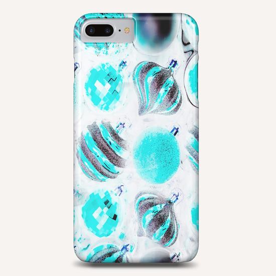 blue Christmas decoration light with white background Phone Case by Timmy333