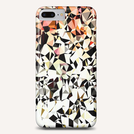 geometric triangle pattern abstract in pink brown black Phone Case by Timmy333