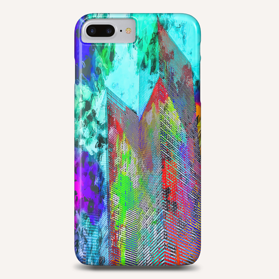 modern building at Las Vegas, USA with colorful painting abstract background Phone Case by Timmy333