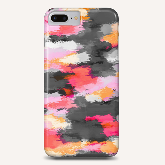 pink orange and black painting texture abstract background Phone Case by Timmy333