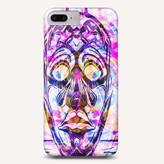 face mask with colorful kisses lipstick background Phone Case by Timmy333