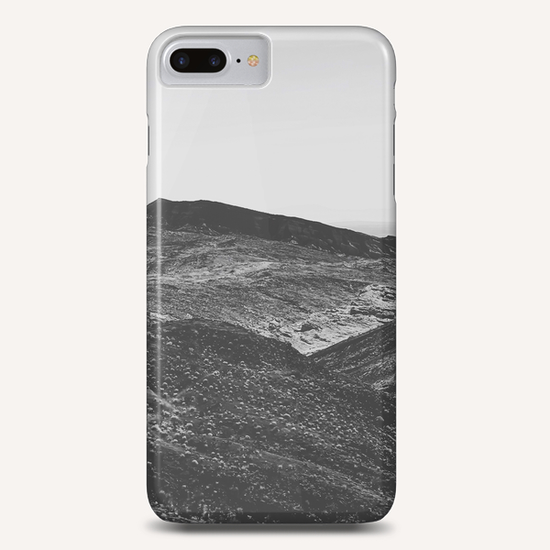 summer view with mountain in the desert in black and white Phone Case by Timmy333