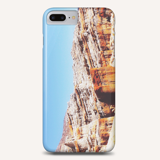 sand desert with orange mountain in California, USA with summer blue sky Phone Case by Timmy333