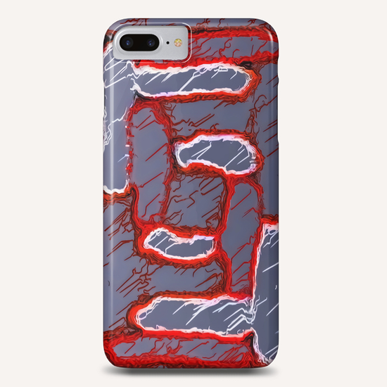 vintage psychedelic painting texture abstract background in red and grey Phone Case by Timmy333