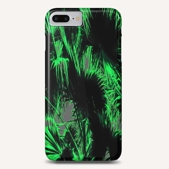 green palm leaves texture abstract background Phone Case by Timmy333