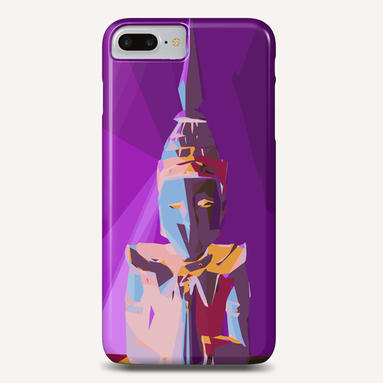 purple blue red and yellow buddhist style abstract background Phone Case by Timmy333