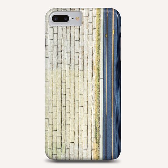 road with shadows and brick wall background Phone Case by Timmy333