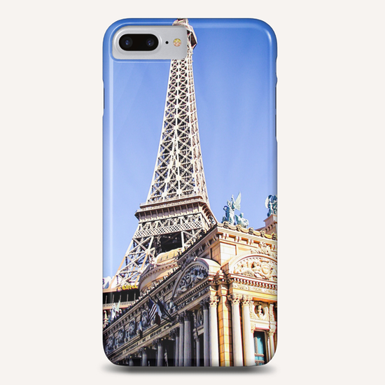Eiffel tower at Las Vegas, USA with blue sky Phone Case by Timmy333