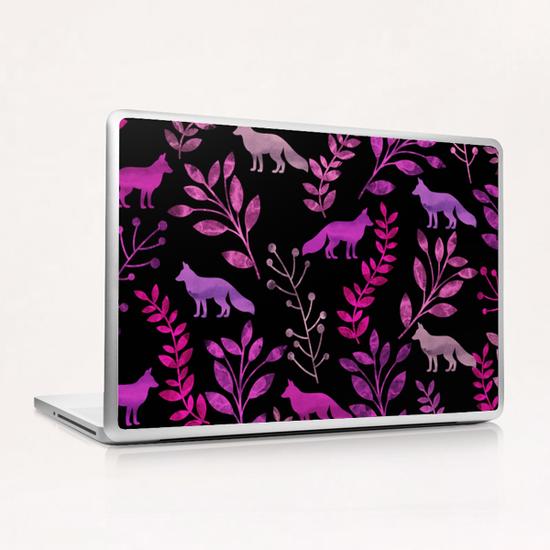 Floral and Fox Laptop & iPad Skin by Amir Faysal