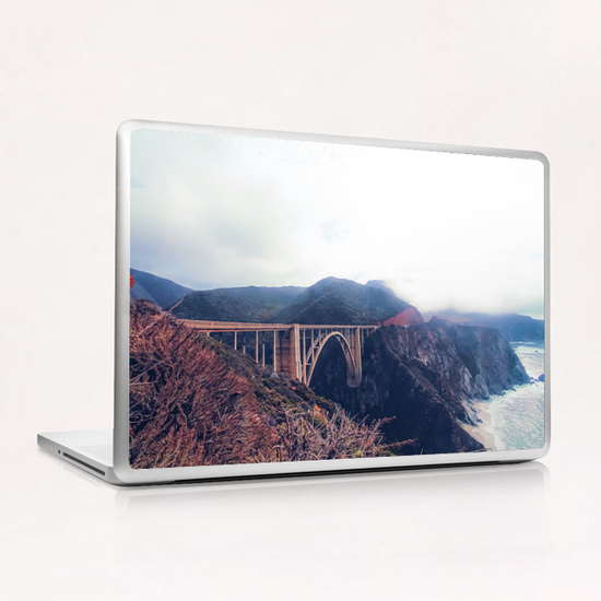 beautiful landscape at Bixby bridge, Big Sur, California, USA  Laptop & iPad Skin by Timmy333