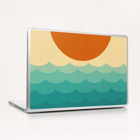 Minimalist sunset Laptop & iPad Skin by Vitor Costa