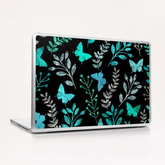 Floral and Butterfly Laptop & iPad Skin by Amir Faysal