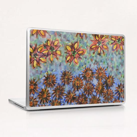 Asters and Paradise Flowers Laptop & iPad Skin by Heidi Capitaine